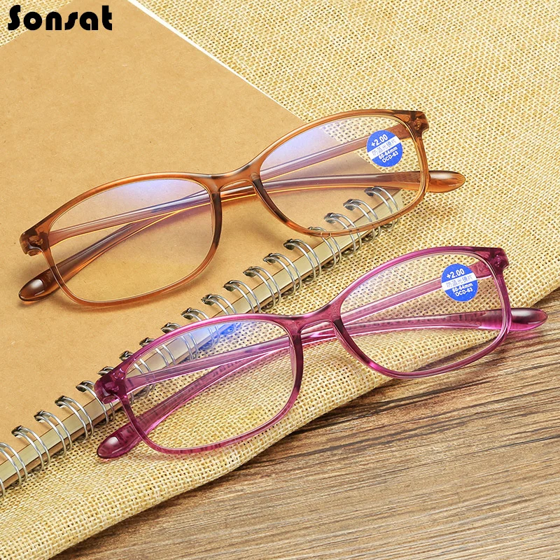 

Anti Blue Light Blocking Reading Glasses Men Women TR90 Lightweight Presbyopia Eyeglasses Unisex +1.0 1.50 2.0 2.5 3 3.5 4