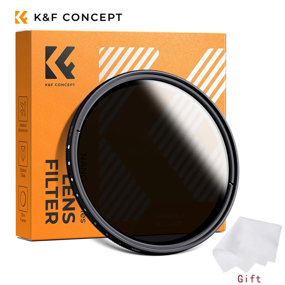 K&F Concept B-Series Fader ND2-400 Adjustable Gray Filter - 72 Mm - Foto 6