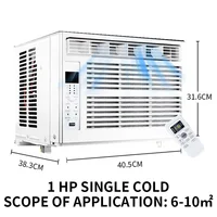 Window Air Conditioner Window-Mounted Portable Refrigeration Air Conditioners Cold 24-hour Timer Remote Control Room Cooler 2
