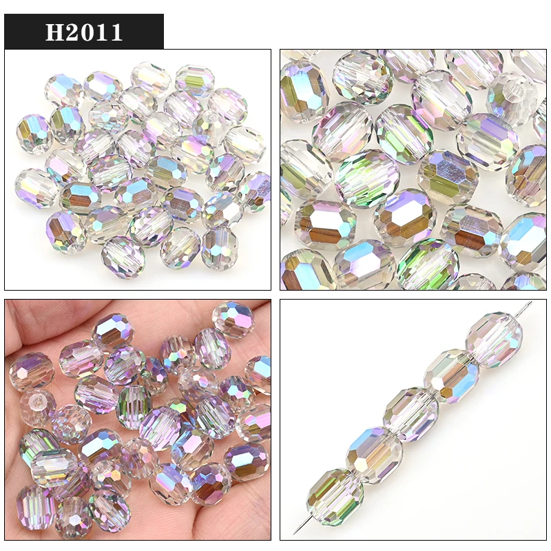9 mm österreichische Kristallperlen, facettiert, rund, lose Distanzperlen für Schmuckherstellung, DIY-Halskette, Armband, Ohrringe – Detail 15