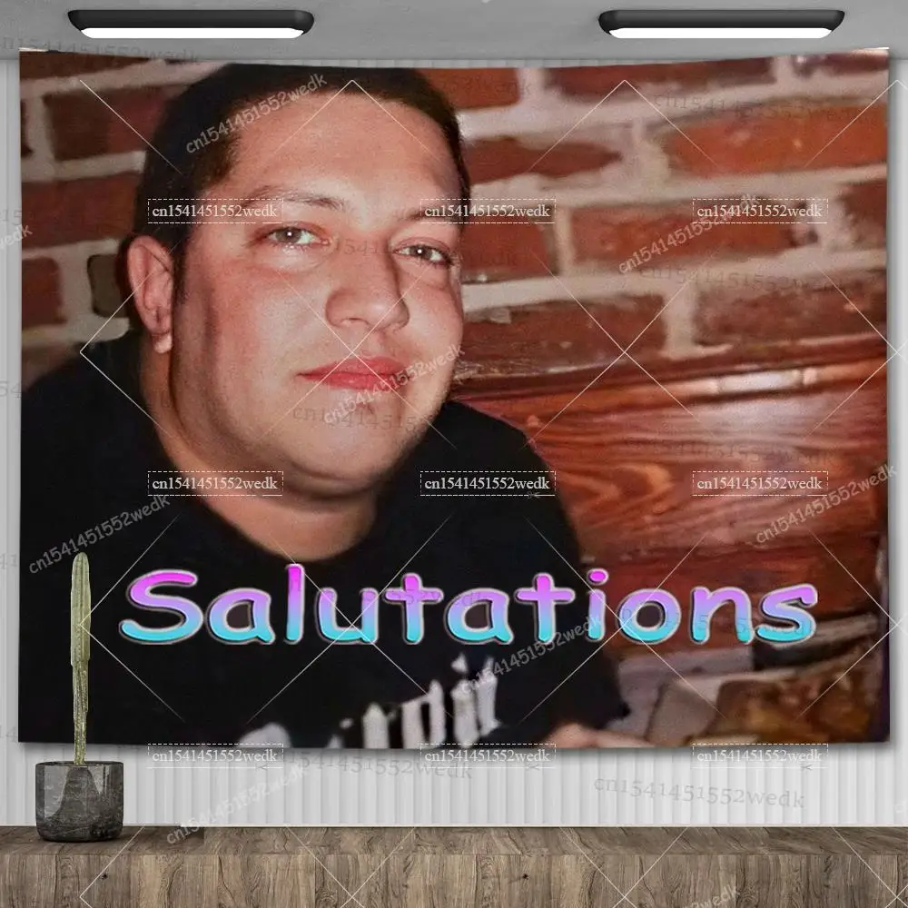 Funny Sal Vulcano Impractical Jokers Tapestry Wall Hanging Aesthetic Room Decor Meme Tapestry Yoga Carpets Dorm Decoration