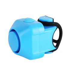 High-Decibel Electric Bicycle Safety Horn and Siren (Blue)