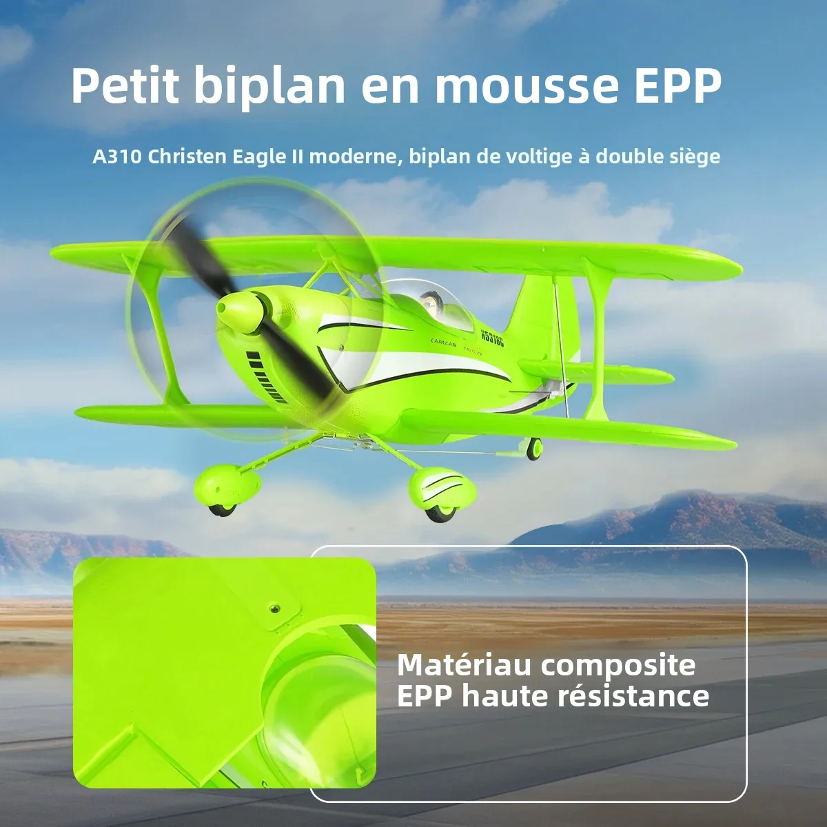 Aereo RC WLtoys A310 EPP 3D/6G con motore brushless 2.4G 4CH