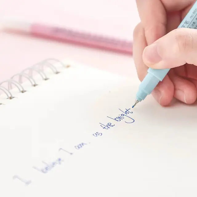 Penne colorate a punta extra fine da 8 colori da 0,4 mm Penna Fineliner per diario a base d'acqua per appunti di journaling 5