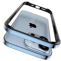 Sleek Metal Bumper Phone Frame Cover Accessory for iPhone 13 Pro (SKY BLUE)