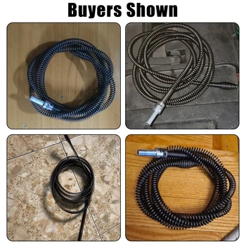 Bathroom Kitchen 1-3M Spring Pipe Sewer Unblocker Pipe Dredging Tool Sinks Basin Pipeline Clogged Remover Tools Drain Cleaner 2