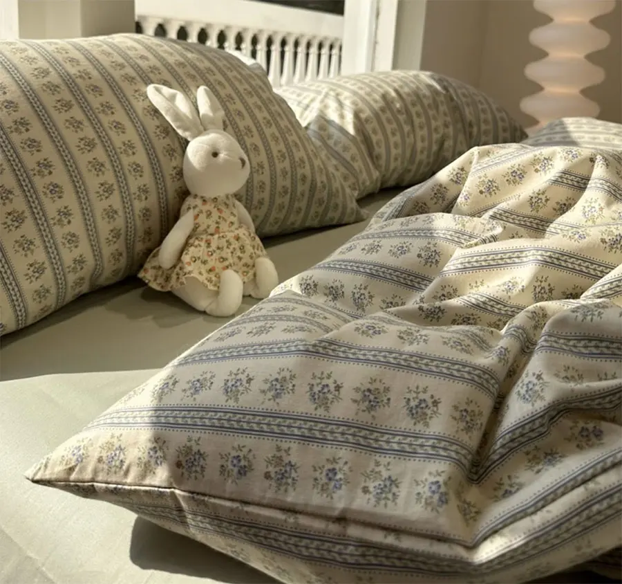 

Американский Сельский пасторальный Комплект постельного белья с цветами, двуспальный полный Королевский Зеленый Синий хлопковый домашний текстиль, простыня, подушка, пододеяльник