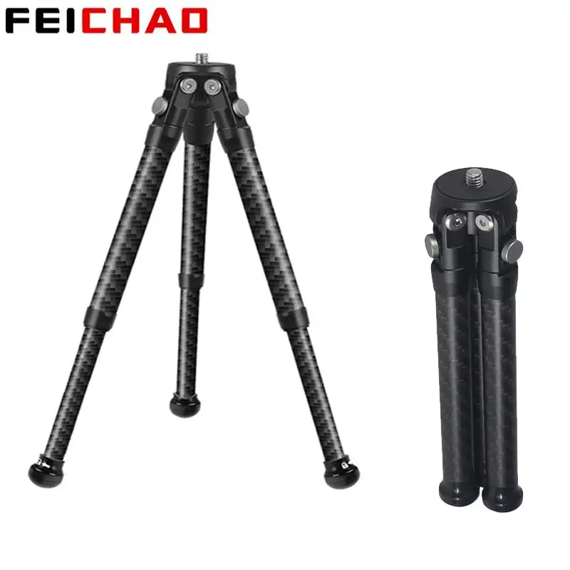 Portable Tripod Lightweight Travel Tabletop Video Stand Carbon Fiber