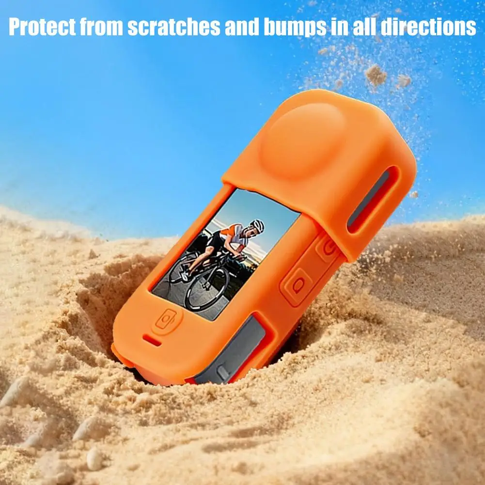 Premium Silicone Protective Cover for Sports Action Video Cameras - Enhanced Durability and Protection