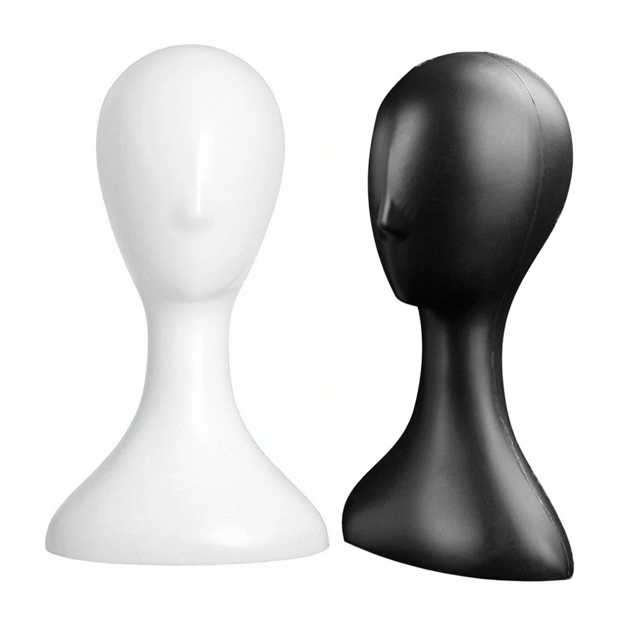 

Practical Female Plastic Abstract Mannequin Manikin Head Model Wig Hair Glasses Cap Display Stand Cap Display Stand