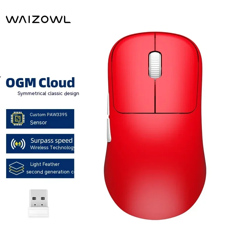 Waizowl Ogm Cloud Mosue Tri Mode Wireless Bluetooth Lightweight 