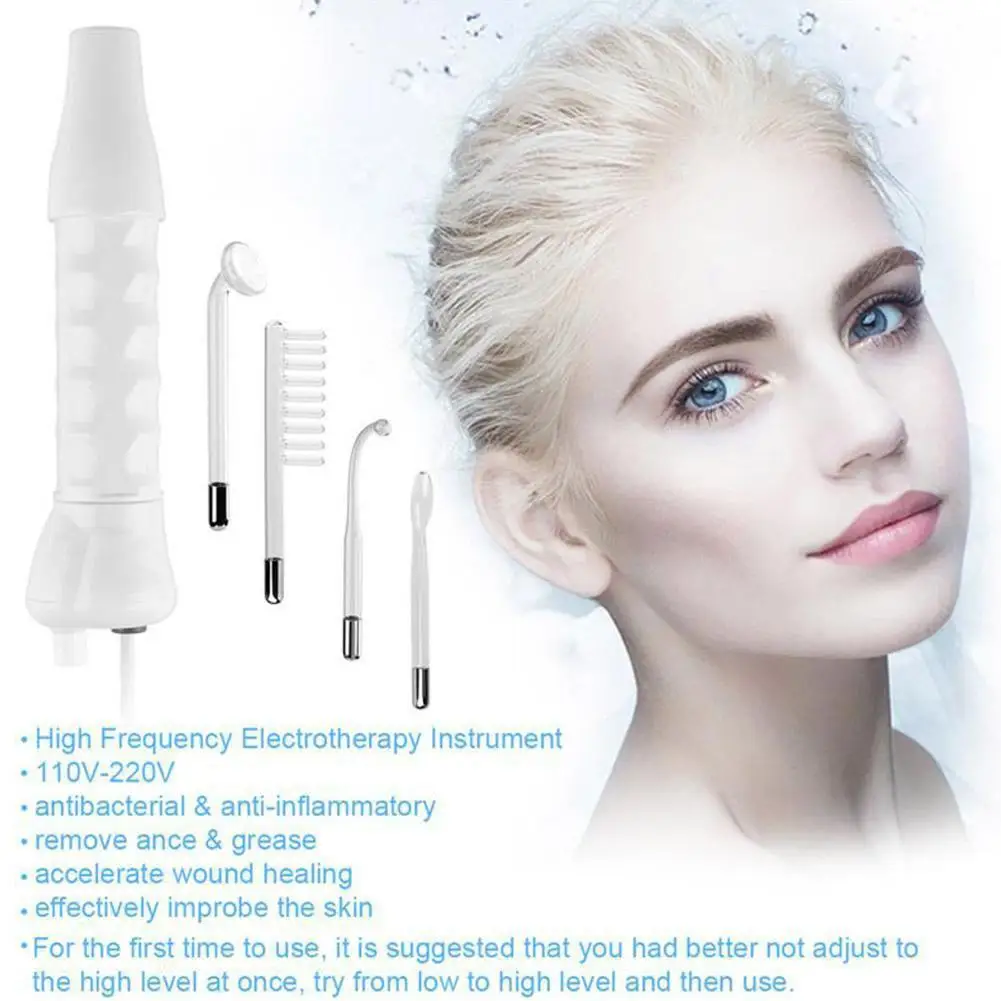 Skin Therapy Wand Facial Therapy Wand Facial Beauty Wand Portable Handheld High Frequency Skin Therapy Wand Machine for Acne Treatment Skin Tightening Wrinkle Reducing