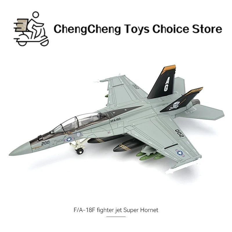 1:72 militaire F18 VF103 Grumman Tomcat Super Hornet Jet Pirate drapeau combattant US marine avion modèle jouets pour enfants cadeaux de noël