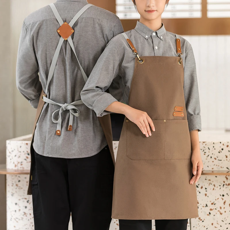 Premium Cotton Apron with Customizable Logo