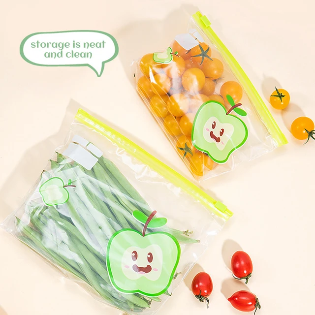 Újrafelhasználható Cipzáras Zacskó Élelmiszer -Minőségű Átlátszó Tároló Táska Cipzárral Tömítő Műanyag Konténer Utazási Kemping Konyha - Image 6