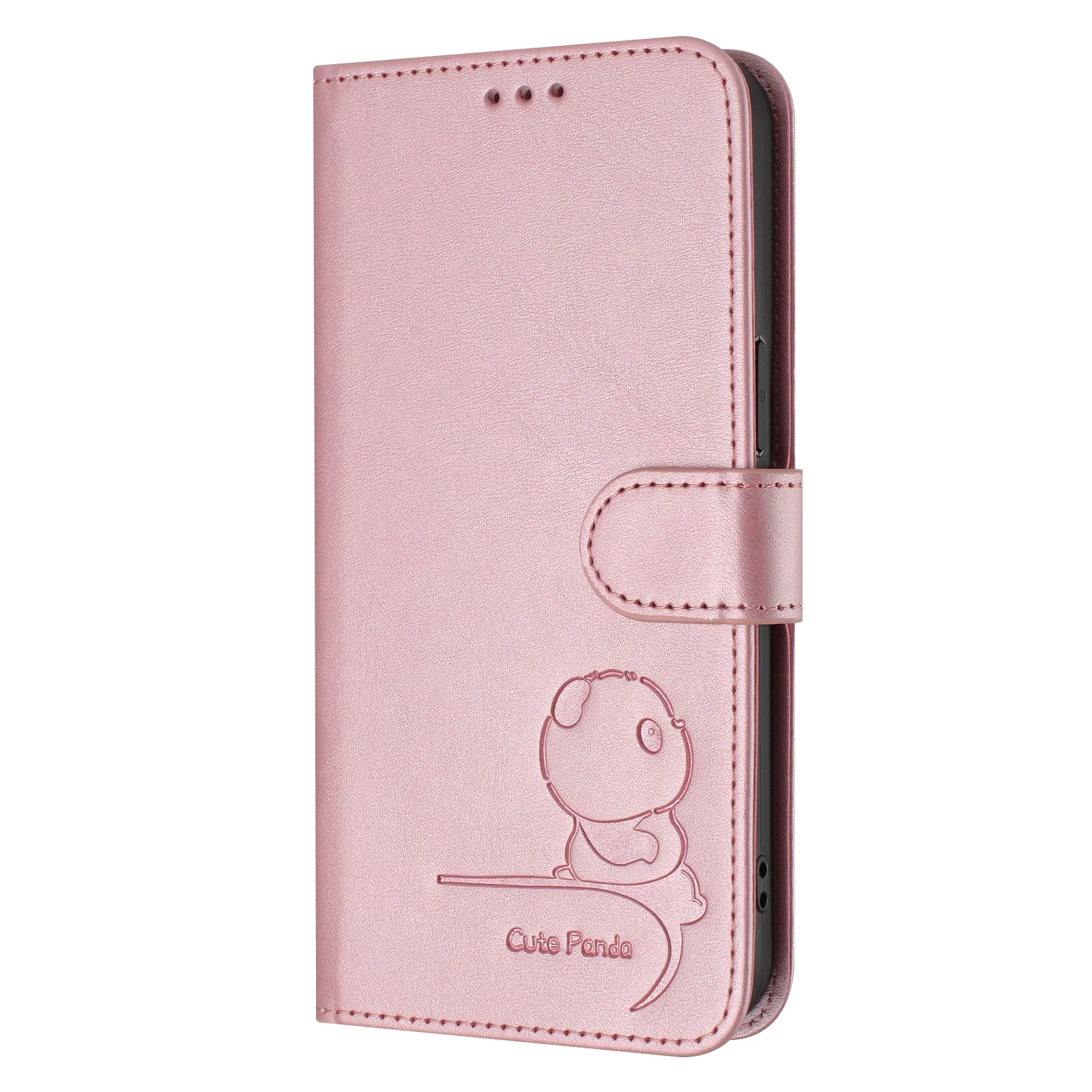 Adorable Panda Flip Case with RFID Leather Wallet and Card Slots