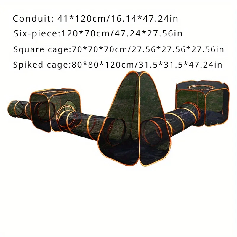 Pet 6-in-1 Cat outdoor Tunnel Tent Set house with tunnel tent for indoor and outdoor Dog And Cats portable pet enclosure