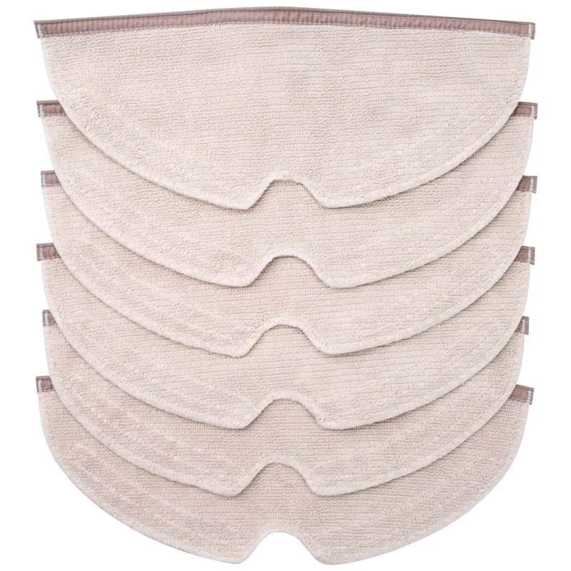 

6Pcs Full Coverage Mopping Cloths For Xiaomi Roborock S5 S50 S51 S55 S6 S6 MAXV S5 MAX E25 E35 Vacuum Cleaner