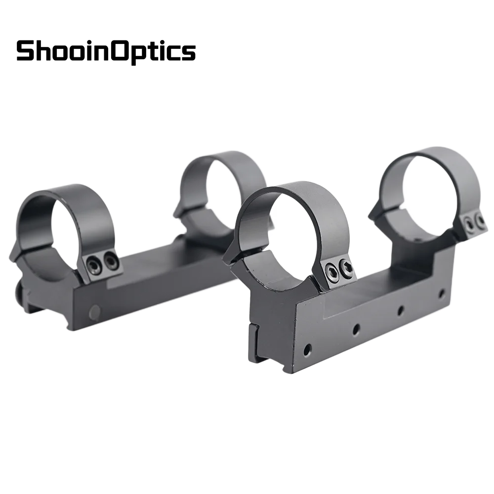 Shooin Optics Mount Ring 25.4mm 30mm Tube 11mm Dovetail 20mm Weaver Base
