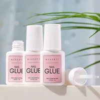 Makartt Nail Glue for Acrylic Nails Super Brush on Nail Glue Kit Bond Quickly Artificial Nail Adhesive Glue for Nail Tips 1