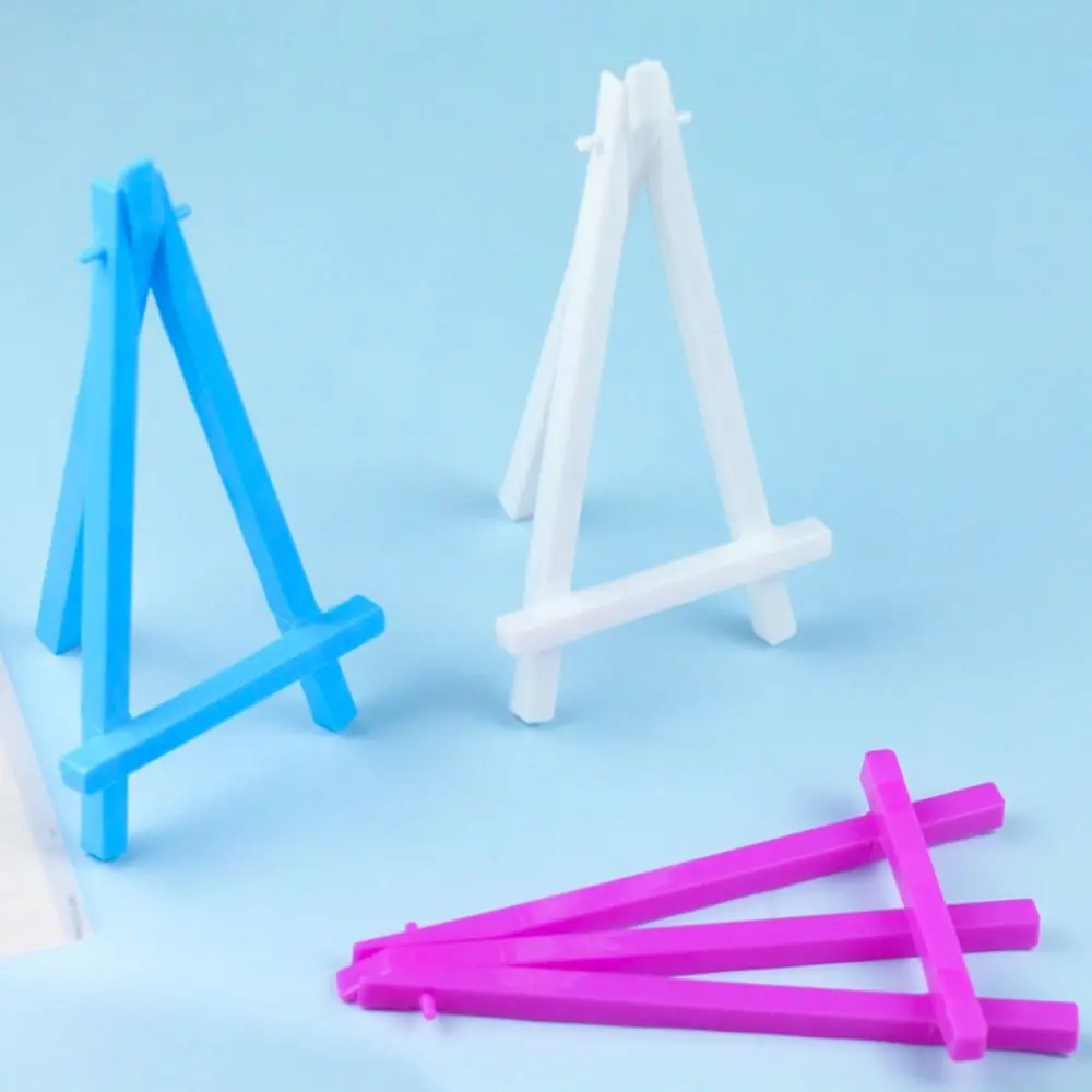 5pcs Plastic DIY Crafts Cards Holder Photo Display Desk Decoration Canvas Easel Mini Display Easel Drawing Tripod Sketch