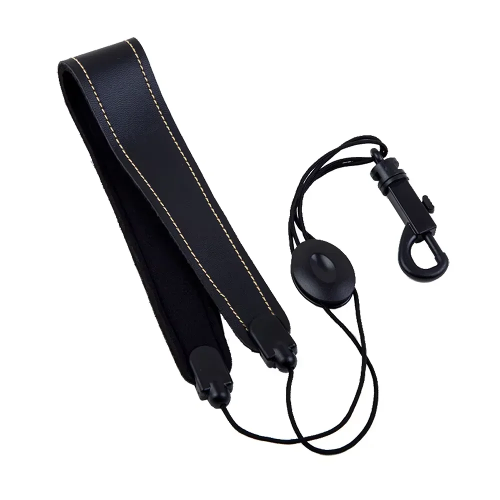 Premium Adjustable Leather Saxophone Neck Strap - Universal Fit for Soprano, Alto, and Tenor Saxophones