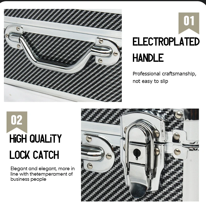 Tool Storage Box Organizer Suitcase For Mechanic Aluminum Hardware Waterproof Hard