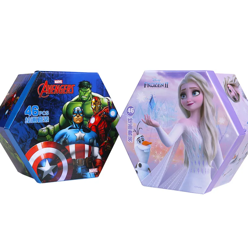 Cartoon Disney Drawing Set Children'S Drawing Watercolor Pencil Lead Crayon Gouache Gift Box Student Children'S Birthday Gift