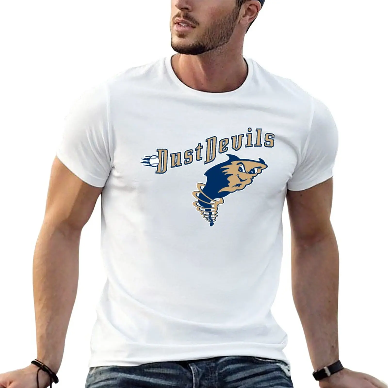 

New Tri-City Dust Devils logo T-Shirt plus size t shirts Short sleeve boys t shirts blank t shirts mens t shirts pack