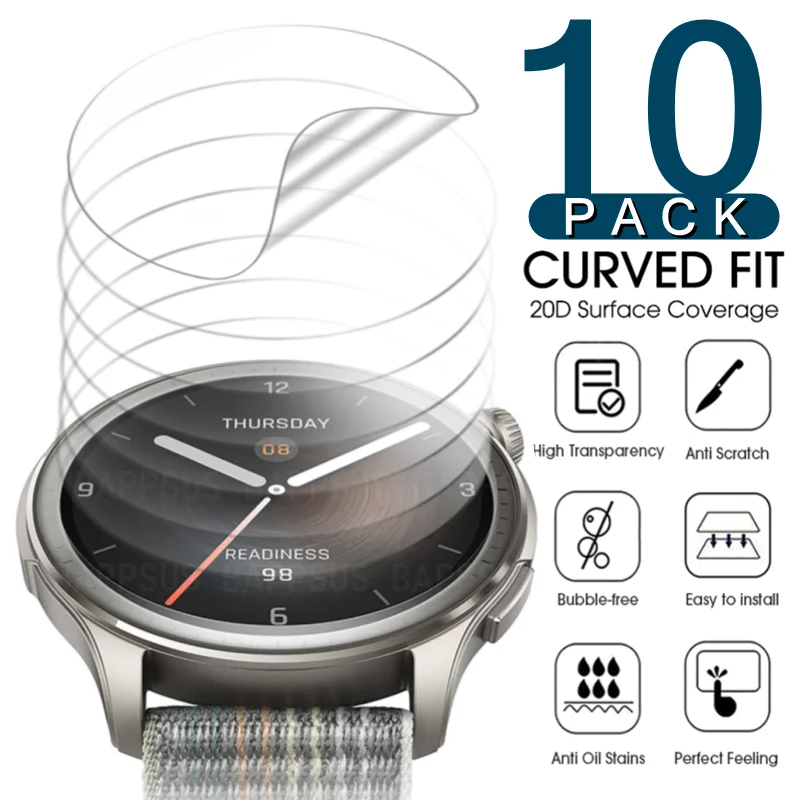 

Hydrogel Film For Amazfit Balance Screen Protector TPU Anti-Scratch Soft Full Coverage Anti-scratch Film For Amazfit Balance New