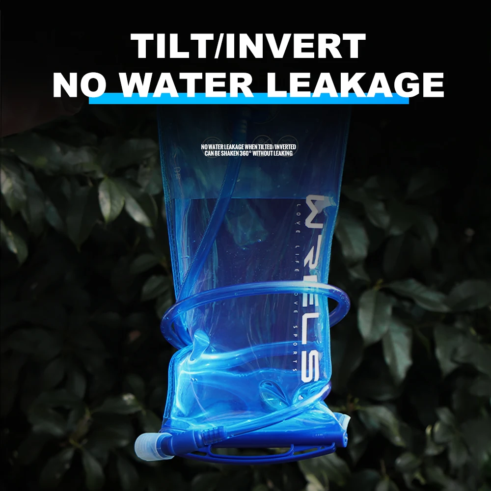 WRELS 1L/1.5L/2L/3L Large Capacity Outdoor Backpack Drinking Water Bag Outdoor Cycling Camping Foldable Water Bag