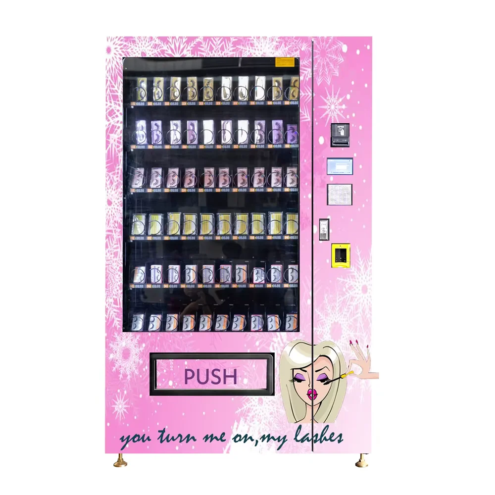 Usa Self Service Pink Locker Gumball Candy Cosmetics Vending Machine Eyelash Makeup Cheap Wifi Vending Machine with Card Reader oem sim card and sd card reader contact holder flex cable replacement for htc one sv