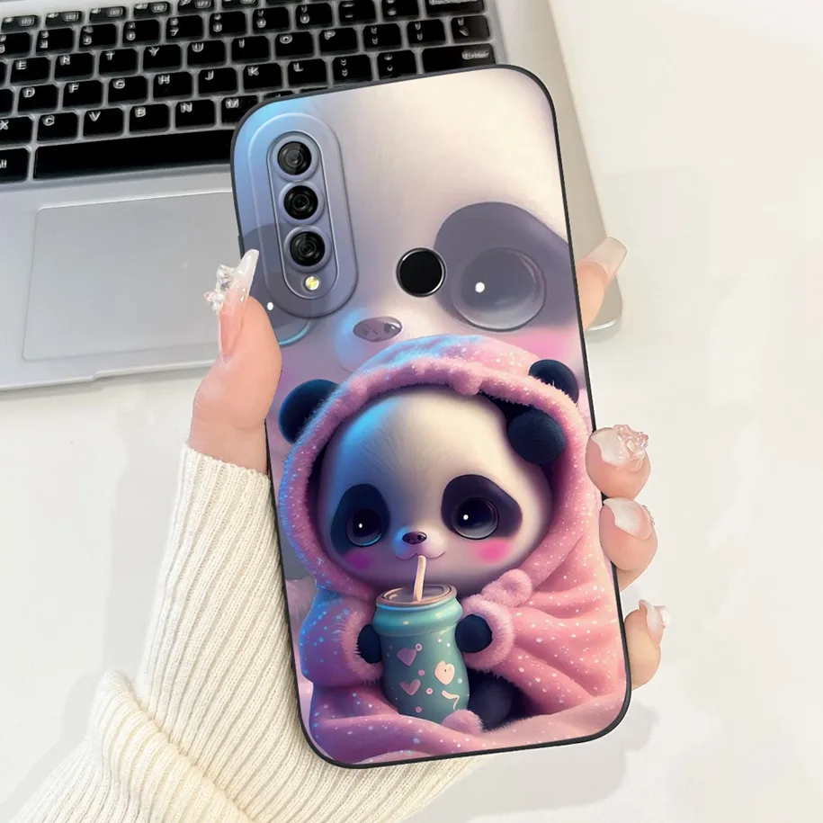 Cute Panda Rabbit Soft Silicone Phone Case for Huawei P30 Lite Nova 4e - Stylish and Protective Cover