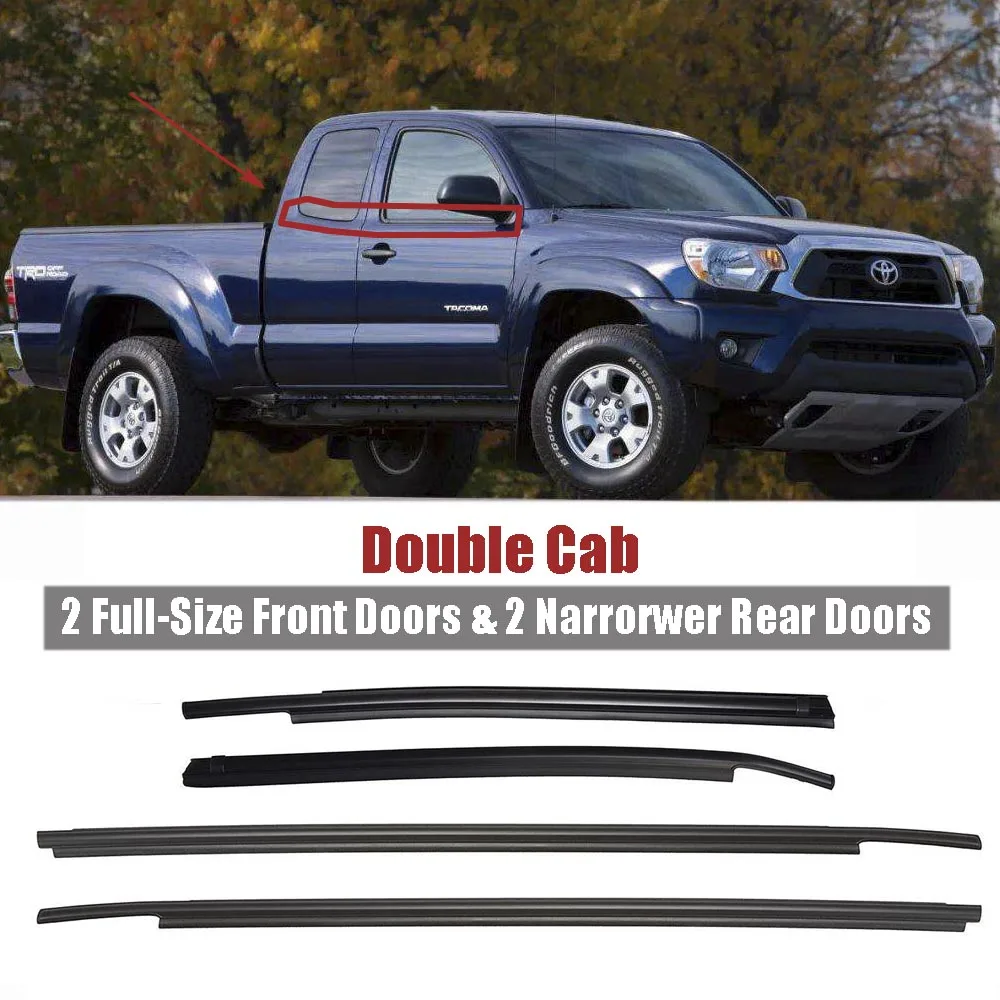 

Уплотнитель для Toyota Tundra CrewMax, двойная кабина 2007-2018, уплотнительная лента для наружных окон и дверей, уплотнительная лента, резиновая отделка