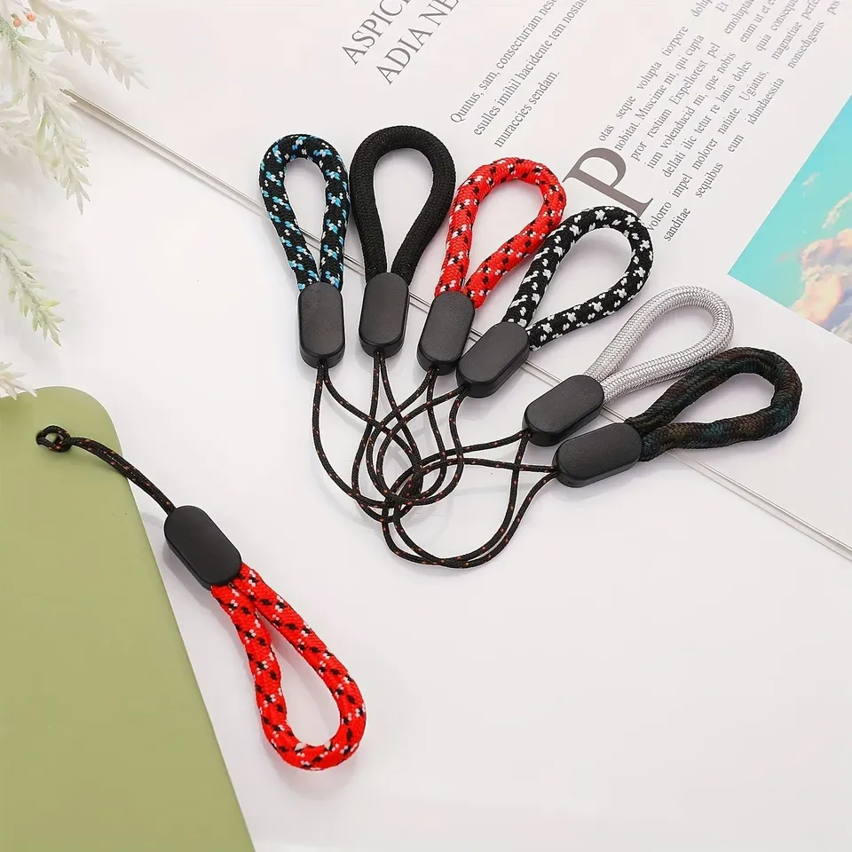 3/5Pc Hand Wrist Lanyard String Short Grip Lanyard Mobile Phone Strap for  Flash Drive Keychain