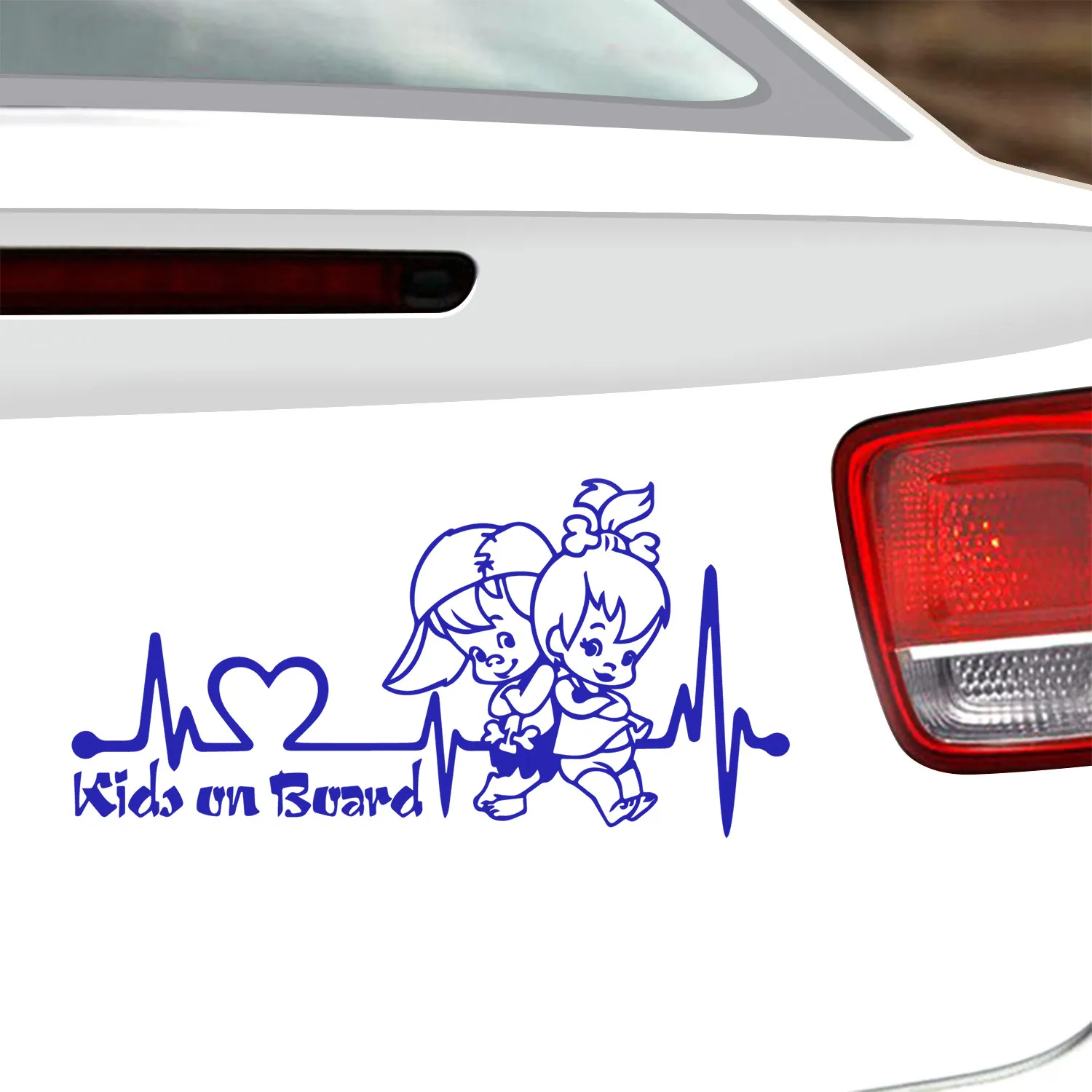 Heartbeat Lifeline Princess Kids Baby On Board Car Sticker For Car