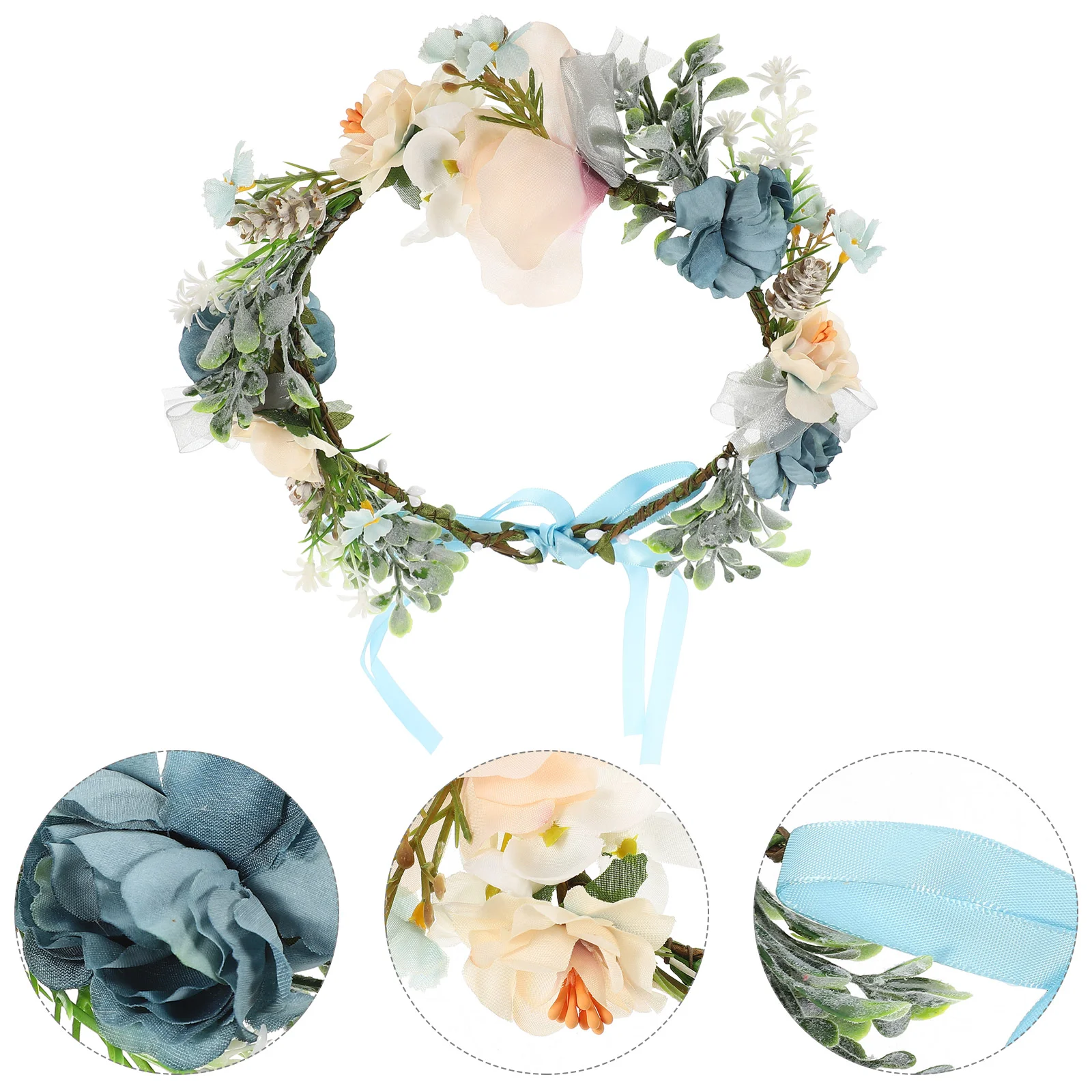 

Pet Photo Prop Flower Cat Collar Portable Puppy Vintage Decor Dog Artificial Flowers Floral