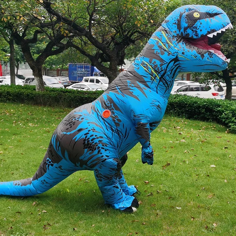 Взрослые дети Динозавр Надувные костюмы T-Rex Аниме Костюмы для ...
