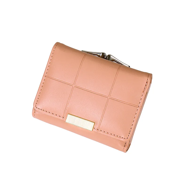 Brand Designer Small Wallets Women Pu Leather Wallets Female Short Hasp Coin Purses Money Credit Card Holders Ladies Clutch Bags