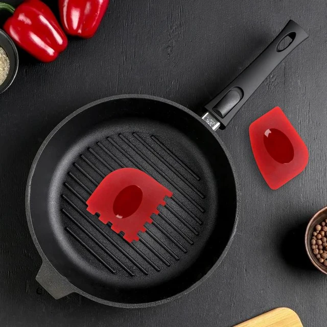 Cast Iron Pan Scraper Grill Pan Scraper Tool Skillets Frying Pan Cleaners  Nonstick Grillovens Waffle Grease