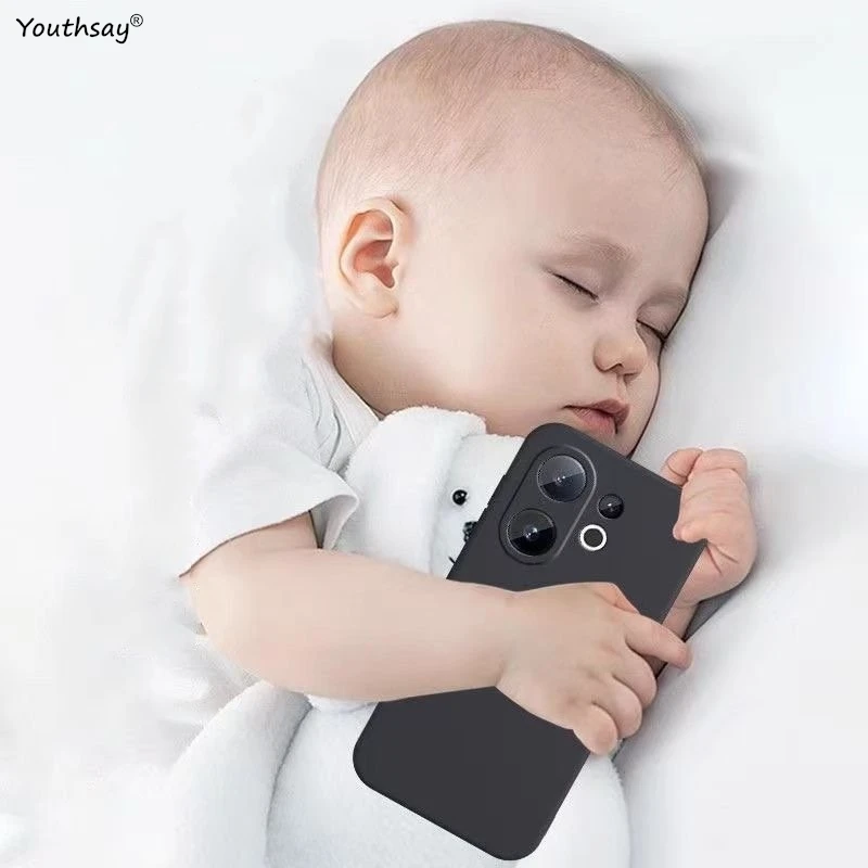 Liquid Silicone Phone Bumper Case Cover - Soft TPU Original Shell Coque for Vivo V60 in Vibrant Colors