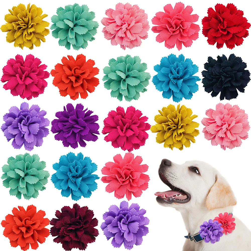 

New 30PCS Flower Collar For Dog Bow Tie Solideable Dog Bowtie For Dogs Collar Accessories Fashion Dog Grooming Accessories