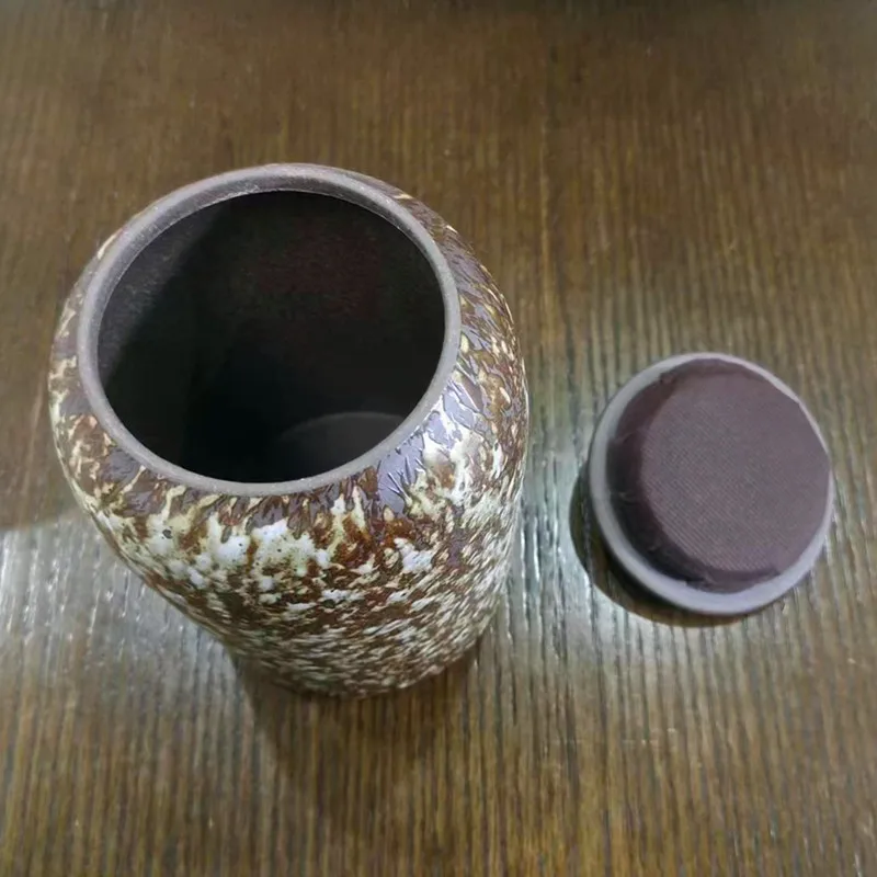 Large Customizable Text Japanese Wabisabi Style Funeral Cremation Urn for Dogs Cats And Humans-in Loving Memory Pet Ashes Urn