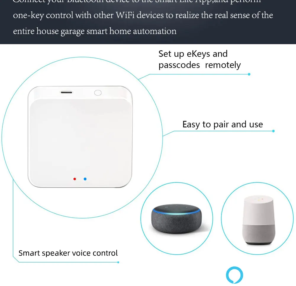 Tuya Wifi Bridge Wireless Wifi Gateway 2.4G Smart Life APP Remote Control Device