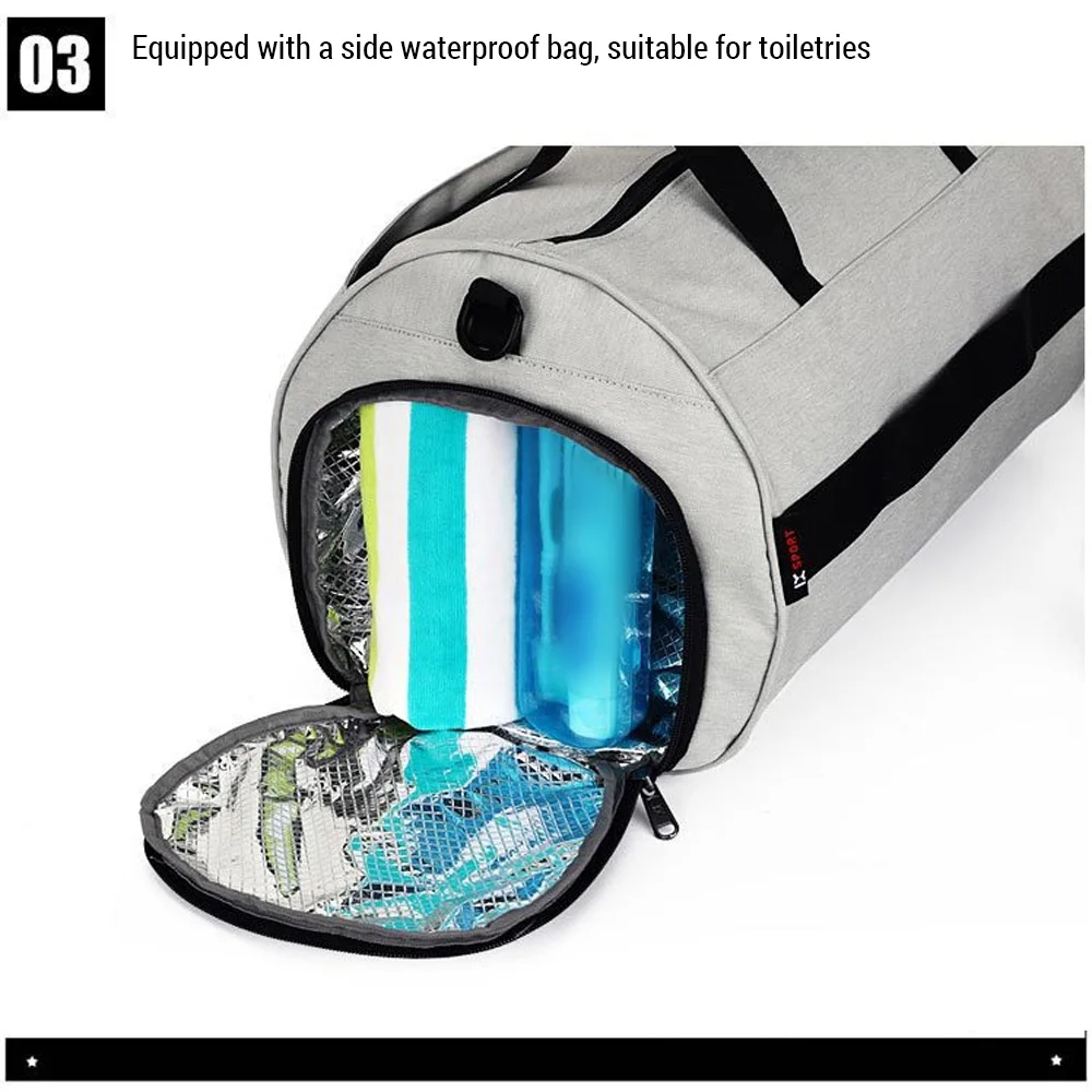 Sports Duffel Bag Travel Gym Bag Small Fitness with Shoe Compartments for Outdoor Men Women Sports Handbag Equipment