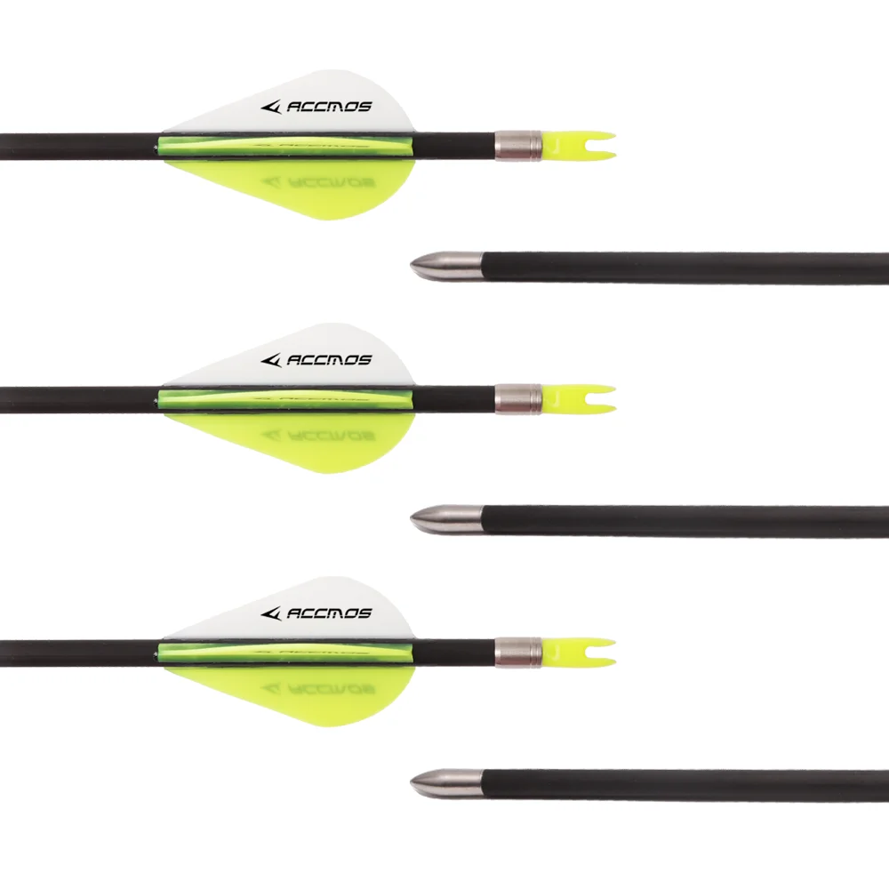 Archery Arrows 6/12/18PCs ID4.2 Pure Carbon Arrow Spine 700 800 900 1000 1100 1300 1500 1800 Shafts for Archery Hunting Recurve Compound Arrow