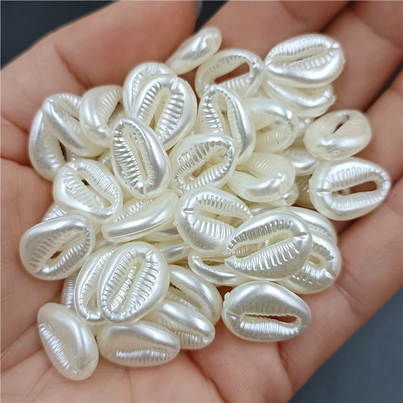 5pcs/20pcs Acrylic Imitation Pearl Shell Star Heart Beads For Jewelry Making DIY Bracelet Necklace Pendant Popular Material