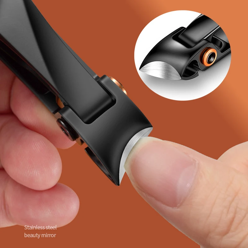1pcs Toe Nail Clippers for Men Thick Ingrown Toenails Large Wide Jaw Opening Slanted Long Handle No Splash Fingernail Clipper toe nail clipper