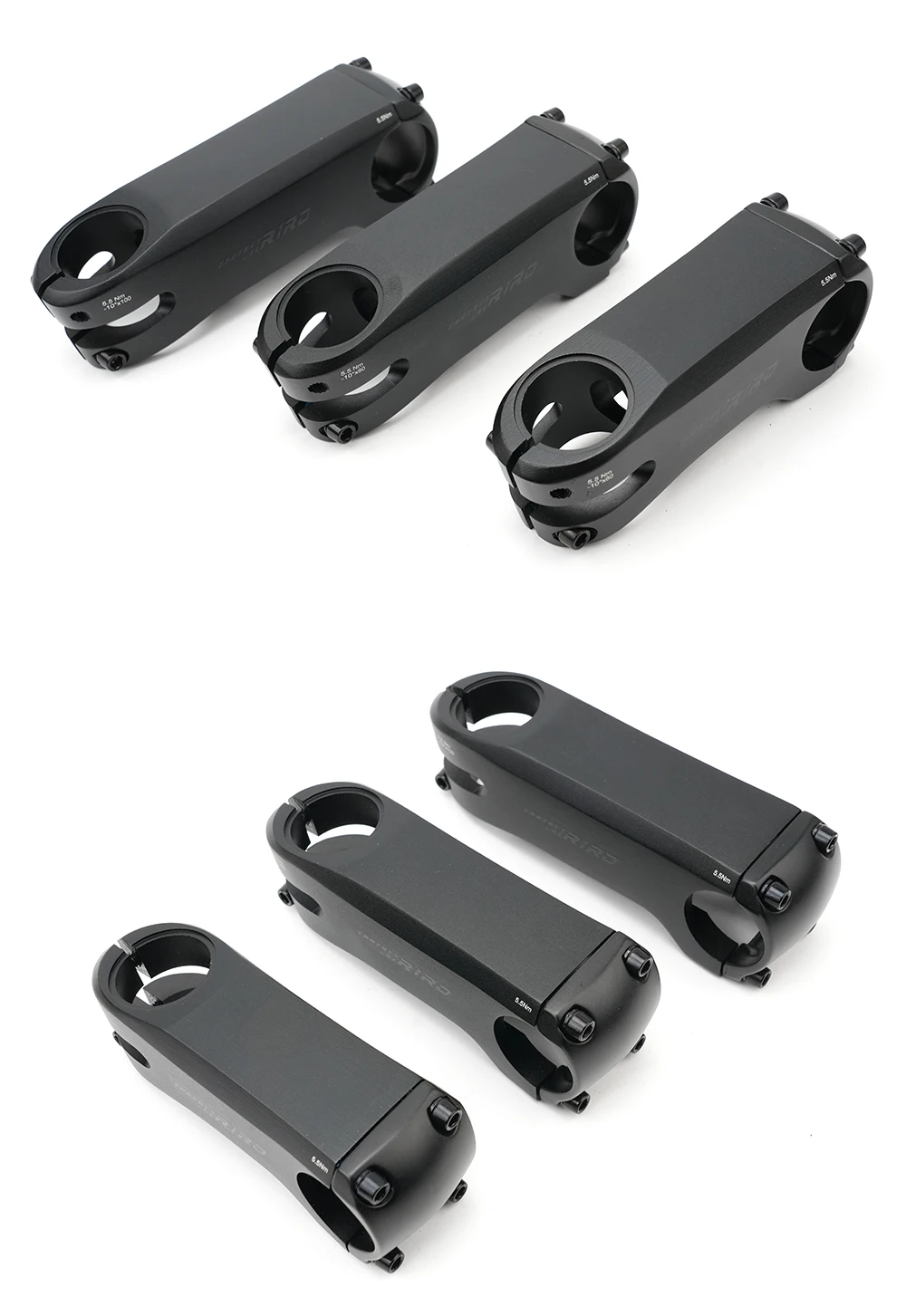 RIRO Fahrrad-interner Kabelvorbau, 80/90/100 mm, ultraleichter Aluminium-Aolly-geschmiedeter/CNC-Griff mit Abstandshalter, Rennrad-Lenkervorbau – Detail 13