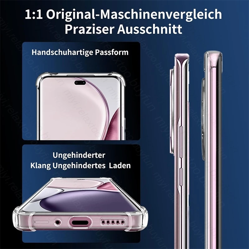 Ultra-Thin Clear Shockproof Silicone Case - Transparent Shell Cover